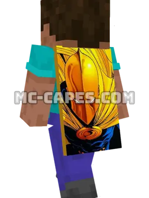 Doctor Fate Minecraft cape worn on a player