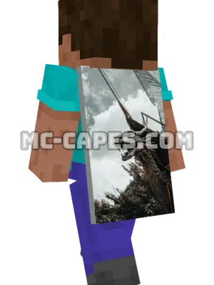 Dragon Sculpture Minecraft cape worn on a player