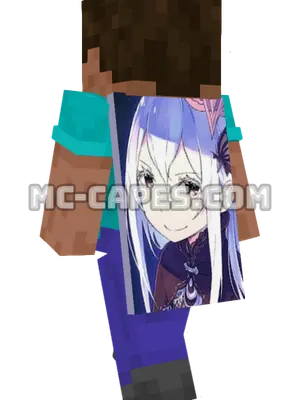 Echidna Minecraft cape worn on a player
