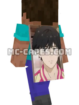 Eiji Okumura Minecraft cape worn on a player