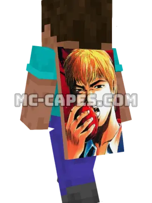Eikichi Onizuka Minecraft cape worn on a player