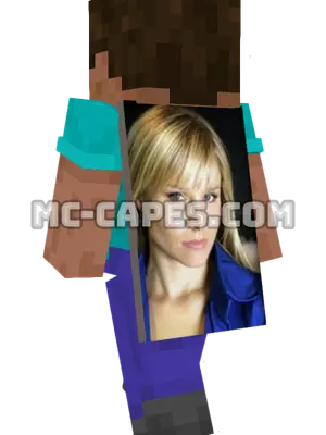 Elle Bishop Minecraft cape worn on a player