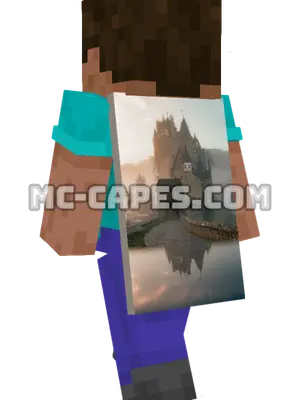 Eltz Castle Minecraft cape worn on a player