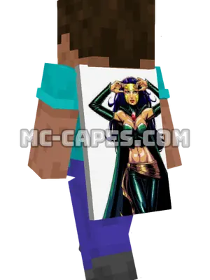 Enchantress Minecraft cape worn on a player