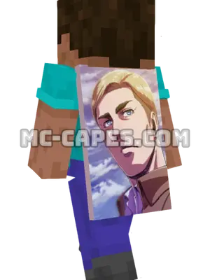 Erwin Smith Minecraft cape worn on a player