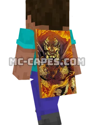 Etrigan Minecraft cape worn on a player