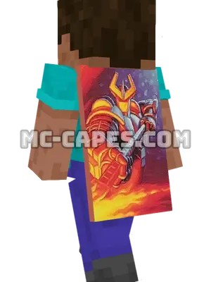 Evilhawk Minecraft cape worn on a player