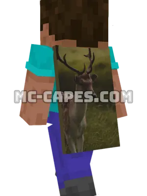 Fallow Deer Minecraft cape worn on a player