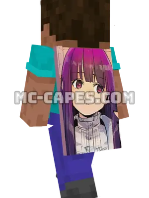 Fern Minecraft cape worn on a player