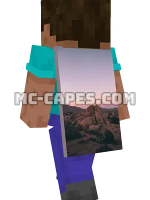 Field and Stone Minecraft cape worn on a player