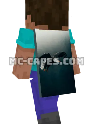Flying Eagle Minecraft cape worn on a player