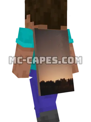 Forest Stars Minecraft cape worn on a player