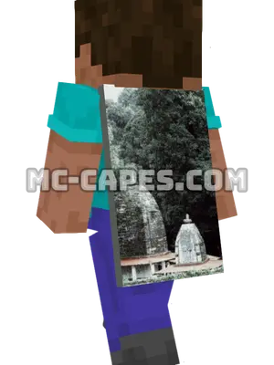 Forest Temples Minecraft cape worn on a player