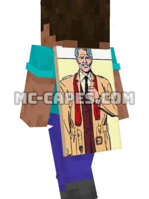 Franklin Storm Minecraft cape worn on a player