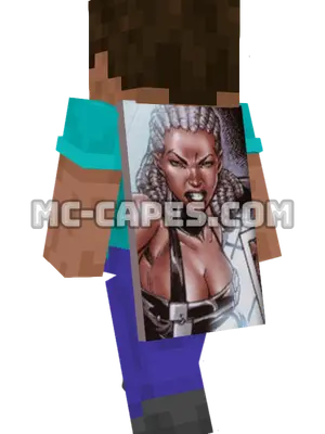Frenzy Minecraft cape worn on a player