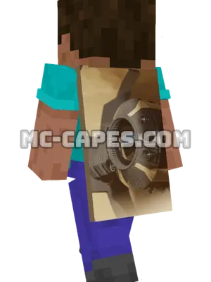 Futuristic Drone Minecraft cape worn on a player