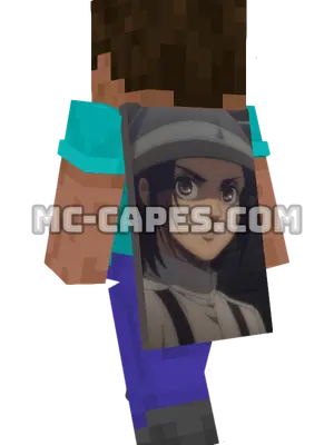 Gabi Braun Minecraft cape worn on a player