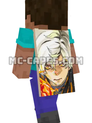 Gabimaru Minecraft cape worn on a player