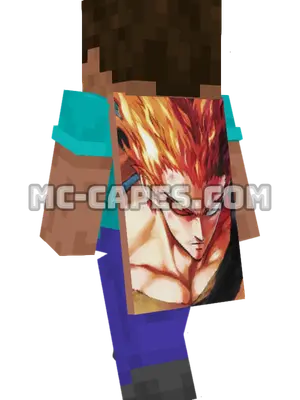 Garou Minecraft cape worn on a player