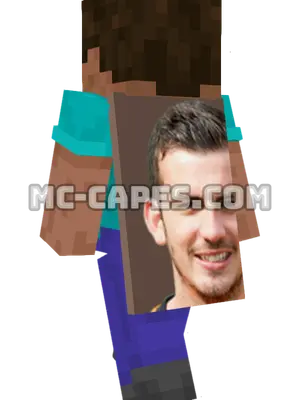 Gavi Minecraft cape worn on a player