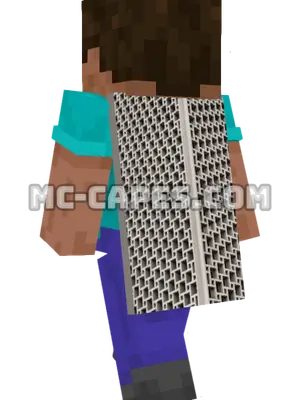 Geometric Facade Minecraft cape worn on a player