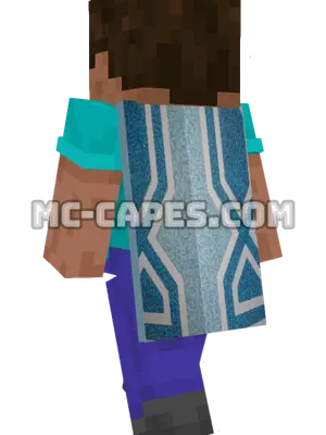 Geometric Mosaic Minecraft cape worn on a player