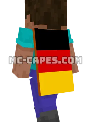 Germany Flag Minecraft cape worn on a player