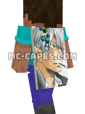 Ginko Minecraft cape worn on a player