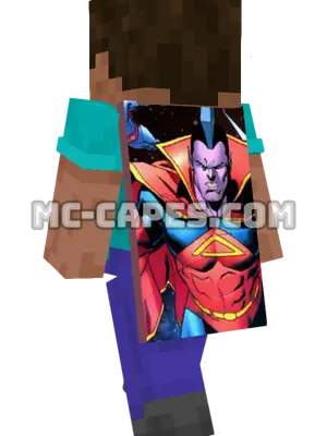 Gladiator Minecraft cape worn on a player