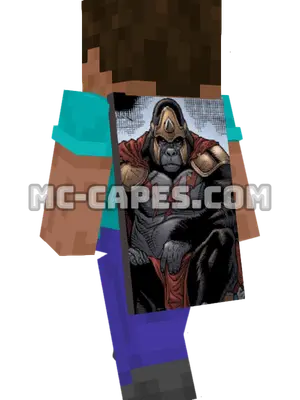 Gorilla Grodd Minecraft cape worn on a player