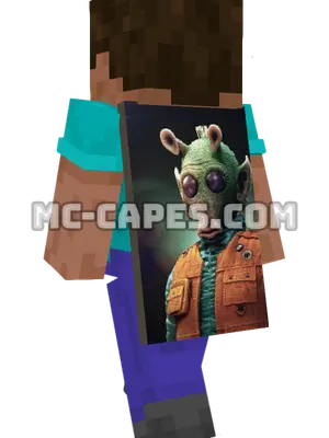 Greedo Minecraft cape worn on a player