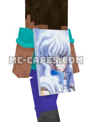 Griffith Minecraft cape worn on a player
