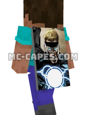 Havok Minecraft cape worn on a player