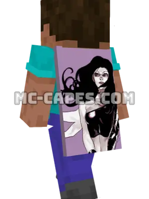 Hawkeye II Minecraft cape worn on a player
