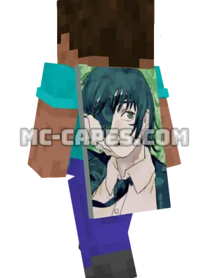 Himeno Minecraft cape worn on a player
