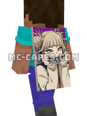 Himiko Toga Minecraft cape worn on a player