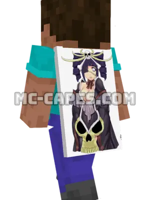 Hinata Hyuga Kimono Minecraft cape worn on a player