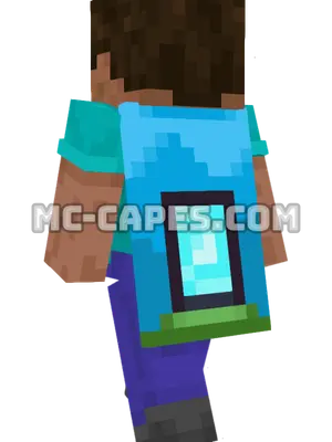 Home Minecraft cape worn on a player