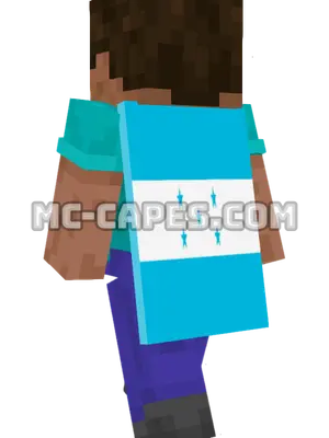 Honduras Flag Minecraft cape worn on a player