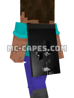 Hooded Wizard Minecraft cape worn on a player