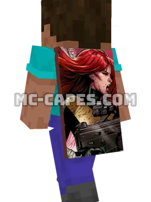 Hope Summers Minecraft cape worn on a player