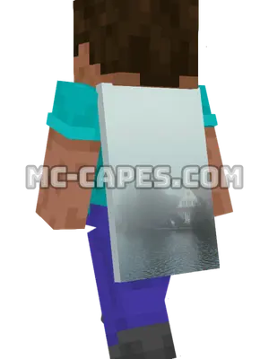 House on Foggy Lake Minecraft cape worn on a player