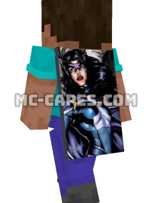Huntress Minecraft cape worn on a player