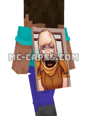 Husk Minecraft cape worn on a player