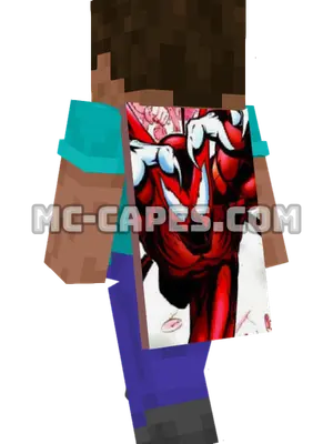 Hybrid Minecraft cape worn on a player