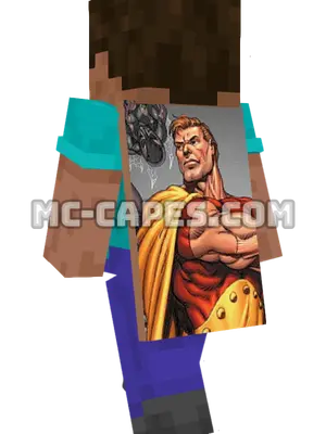 Hyperion Minecraft cape worn on a player