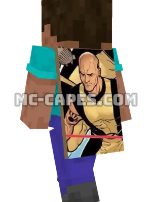 Ink Minecraft cape worn on a player