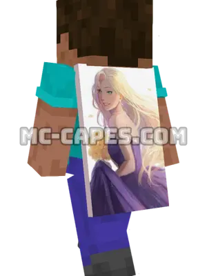Ino Yamanaka Dress Minecraft cape worn on a player