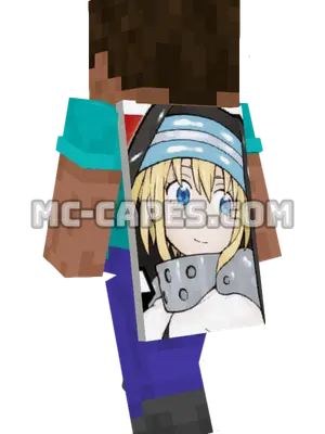 Iris Minecraft cape worn on a player