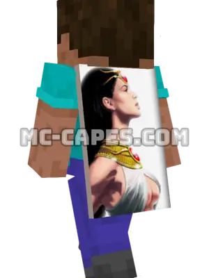 Isis Minecraft cape worn on a player